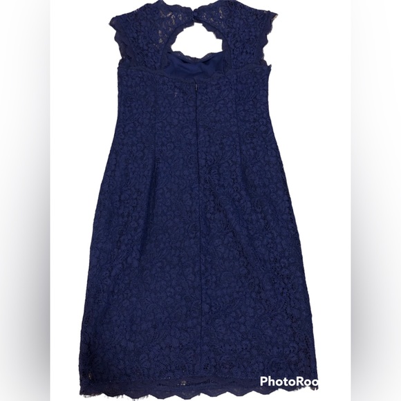 Adrianna Papell Open Back Lace Dress - Picture 2 of 9